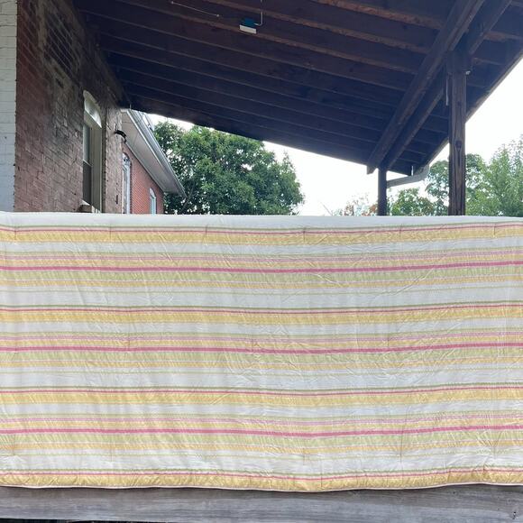 Croscill Home Juliana Reversible Full Size Comforter Pillow Sham Set Yellow - Picture 3 of 14